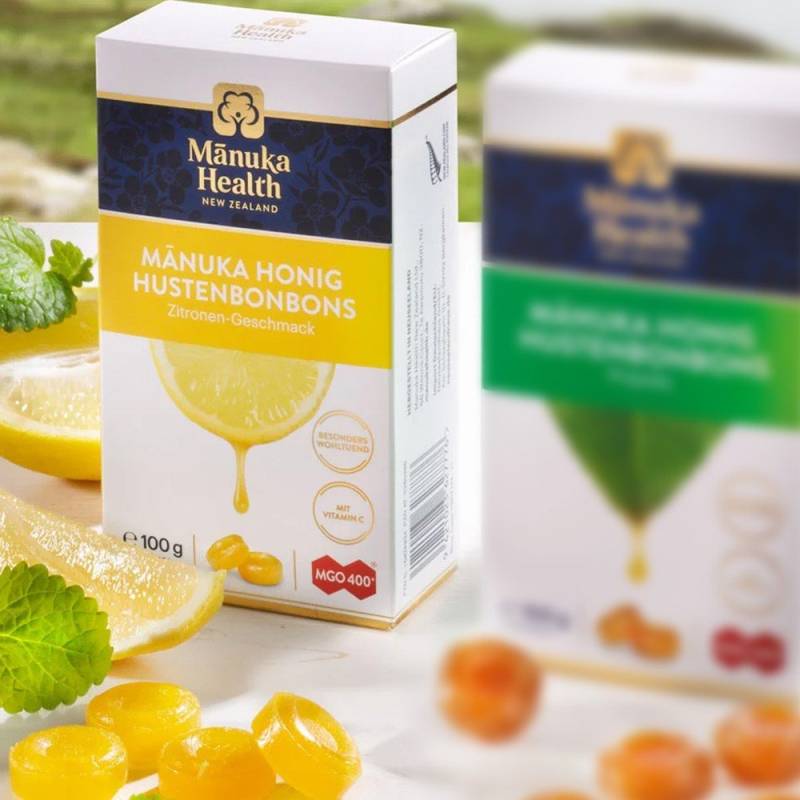 Manuka MGO 400+ Zitronen-Hustenbonbons von Manuka Health