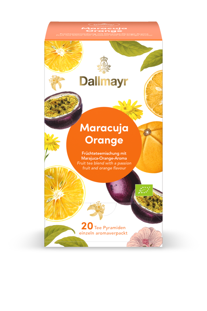Maracuja - Orange Bio Früchteteemischung mit Maracuja - Orange - Aroma von Alois Dallmayr Kaffee OHG