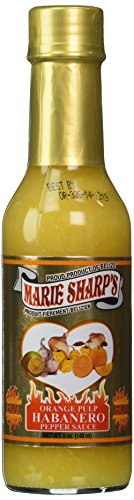 Marie Sharp's Orange Pulp Habanero Hot Sauce (Pack of 3)
