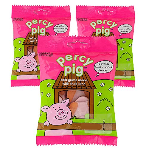 Marks & Spencer Percy Pig weiches Zahnfleisch, 100 g, 3 Stück Marks & Spencer Percy Pig weiches Zahnfleisch, 100 g, 3 Stück