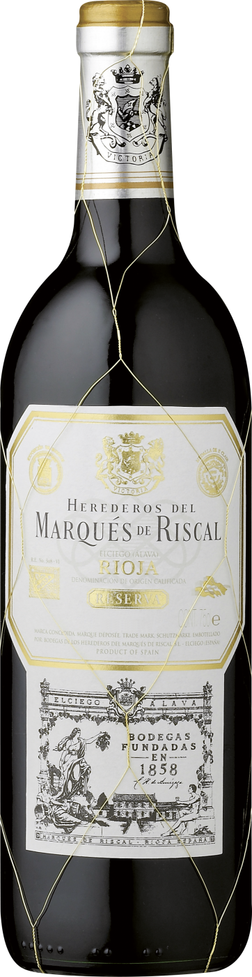 Marqués de Riscal Reserva, Riojaa, Spanien, Tempranillo, Graciano, trocken Marqués de Riscal Reserva, Riojaa, Spanien, Tempranillo, Graciano, trocken