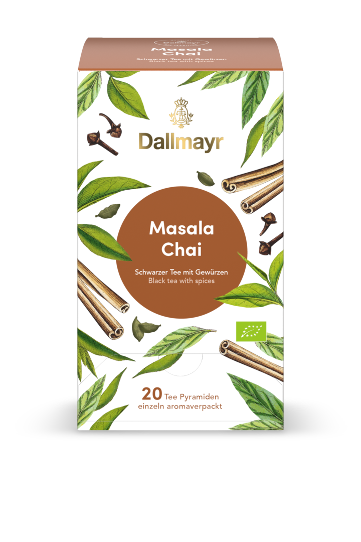 Masala Chai Bio Schwarzer Tee mit Gewürzen von Alois Dallmayr Kaffee OHG