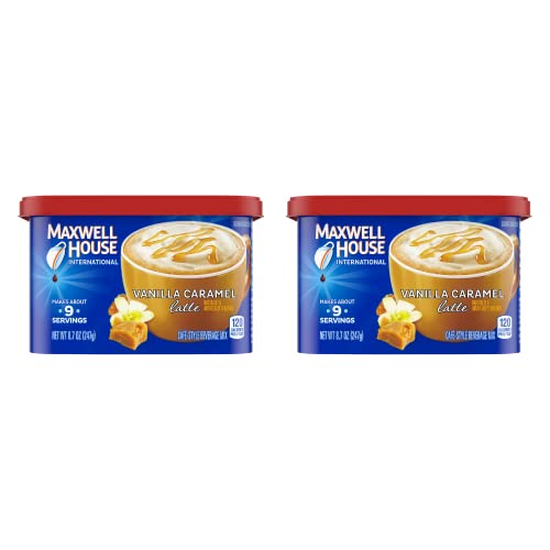 Maxwell House International Latte Vanilla Caramel Flavored Instant Coffee 8.7 Oz. (2 Pack) by Kraft von Maxwell House