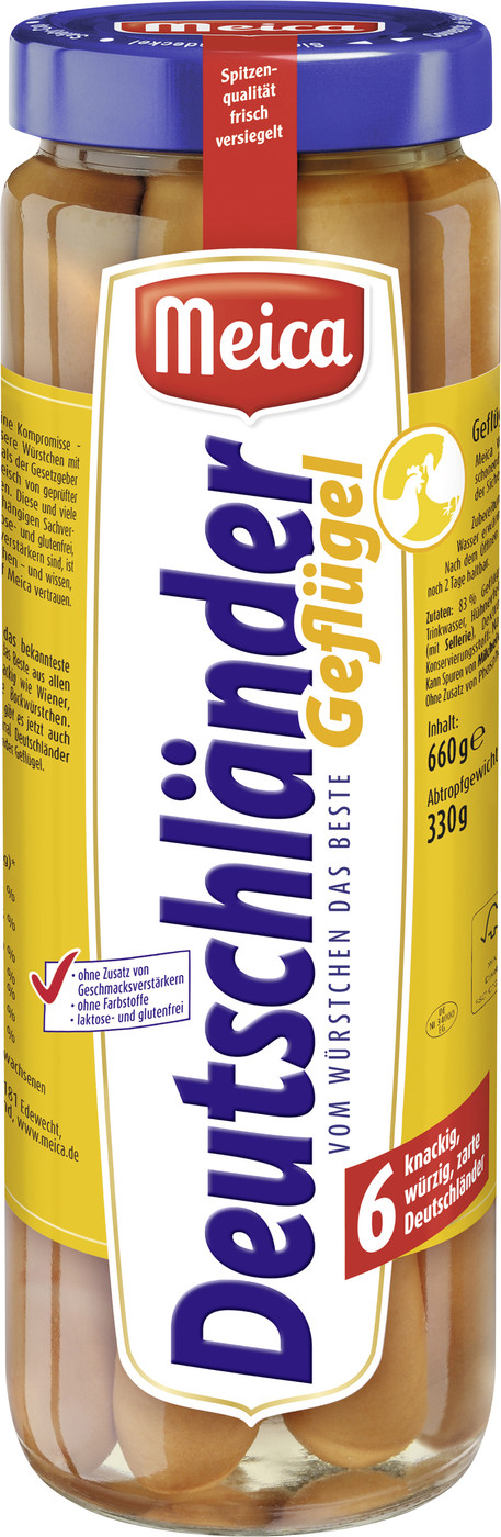 Meica Deutschländer Geflügel 660G Meica Deutschländer Geflügel 660G