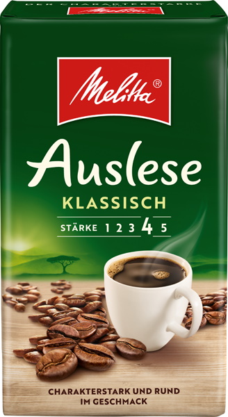 Melitta Kaffee Auslese klassisch gemahlen 500G Melitta Kaffee Auslese klassisch gemahlen 500G