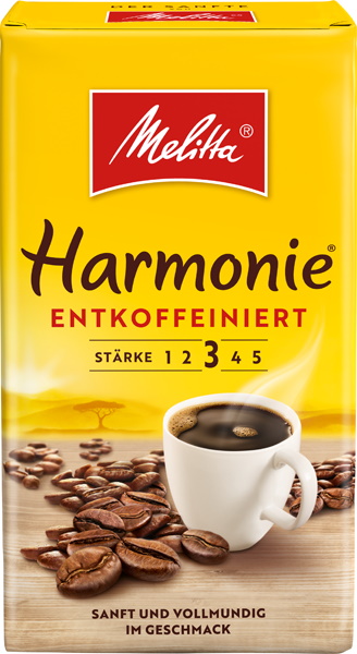 Melitta Kaffee Harmonie entkoffeiniert gemahlen 500G