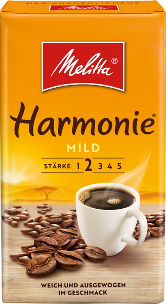 Melitta Kaffee Harmonie mild gemahlen 500G Melitta Kaffee Harmonie mild gemahlen 500G