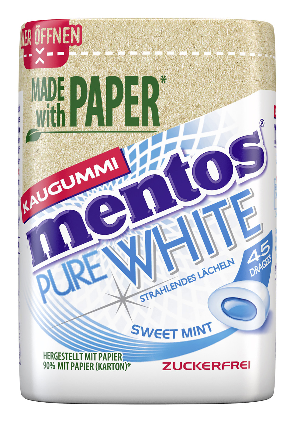 Mentos Pure White Sweet Mint 90G Mentos Pure White Sweet Mint 90G