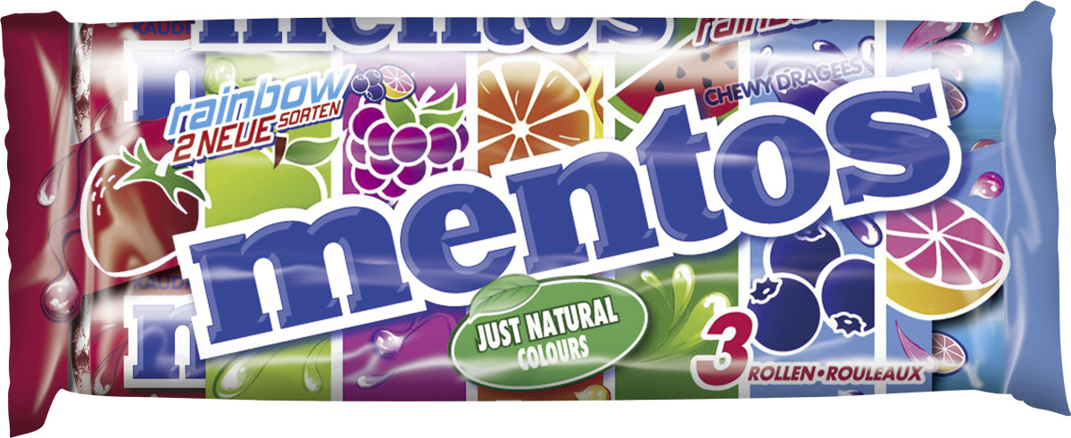 Mentos Rainbow 3ST 112,5G Mentos Rainbow 3ST 112,5G