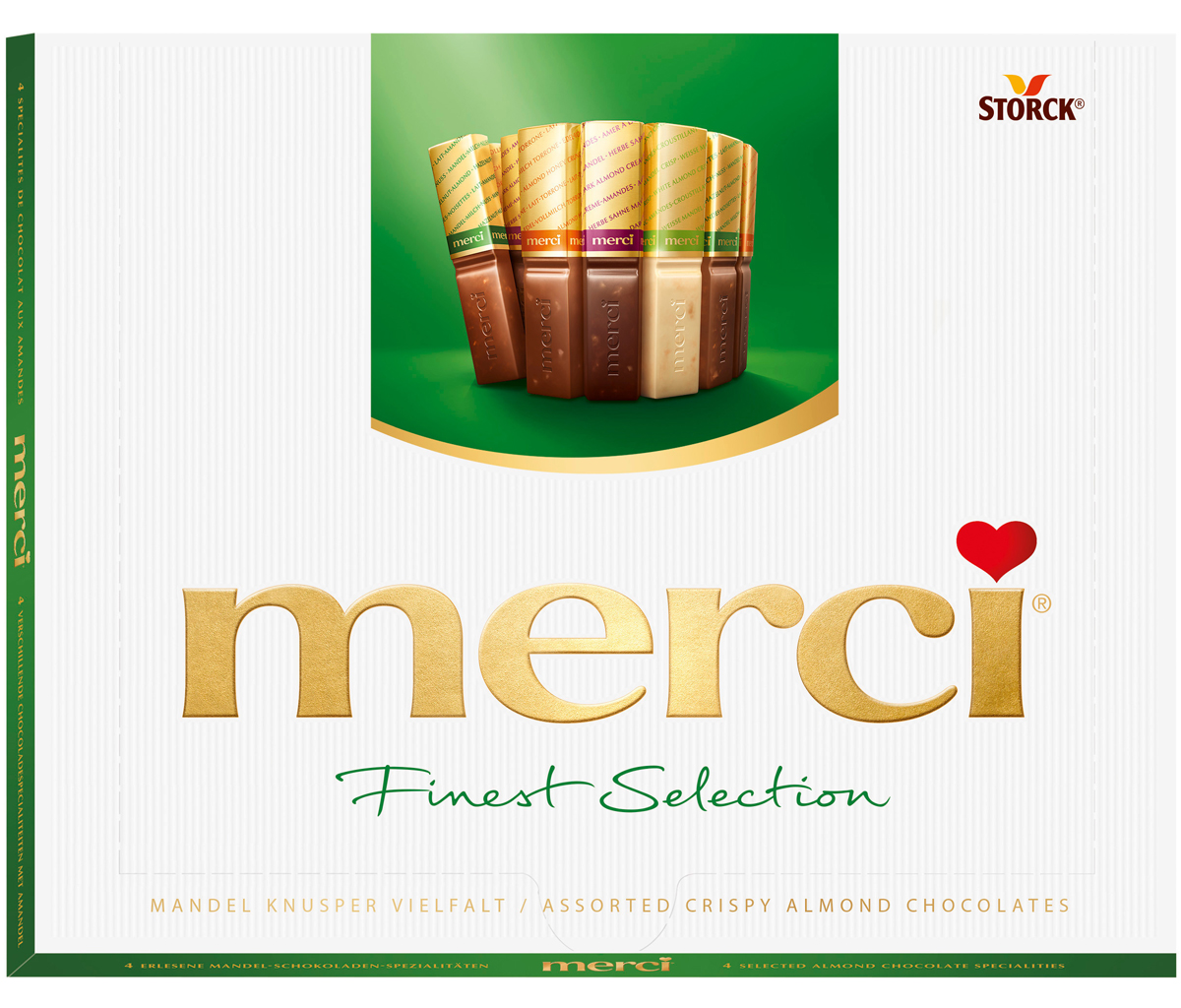 Merci Finest Selection Mandel Knusper Vielfalt 250G Merci Finest Selection Mandel Knusper Vielfalt 250G