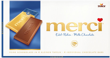 Merci Tafel Edel-Rahm 100G Merci Tafel Edel-Rahm 100G