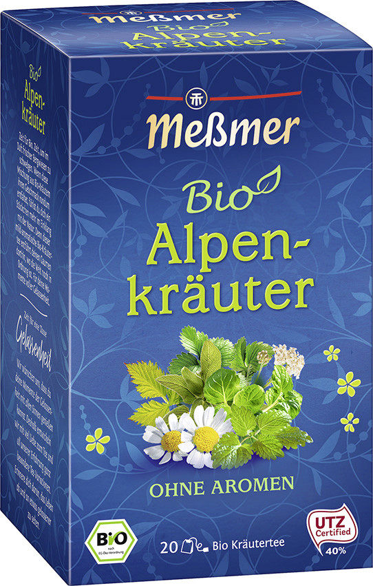 Meßmer Bio Tee Alpenkräuter 20ST 40G