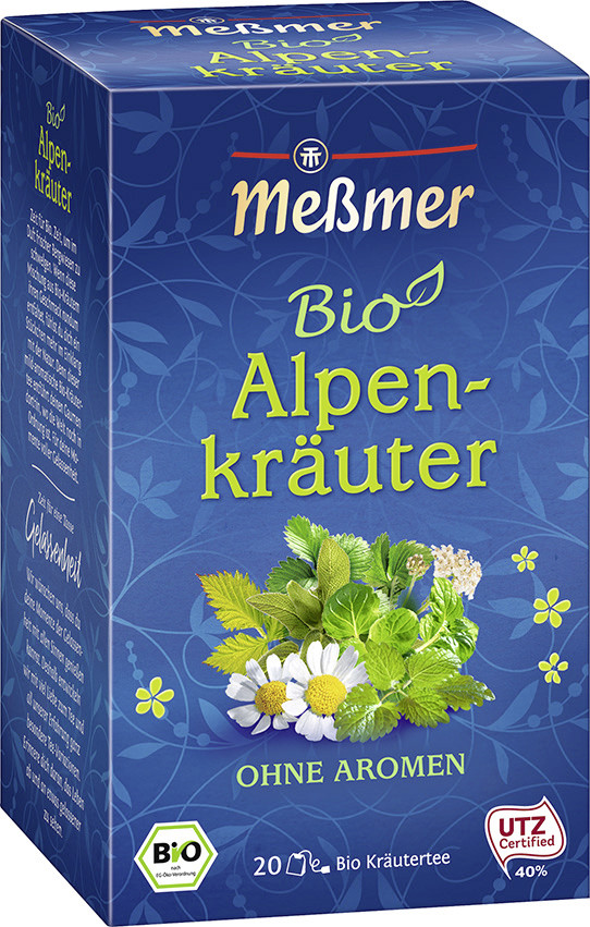 Meßmer Bio Tee Alpenkräuter 20ST 40G Meßmer Bio Tee Alpenkräuter 20ST 40G