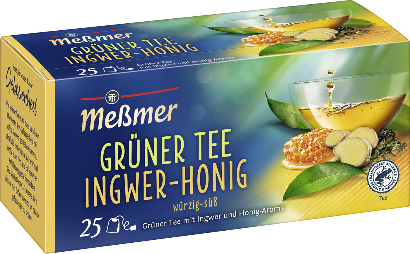 Meßmer Grüner Tee Ingwer-Honig 25ST 43,8G