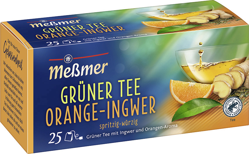 Meßmer Grüner Tee Orange Ingwer 25ST 43,8G