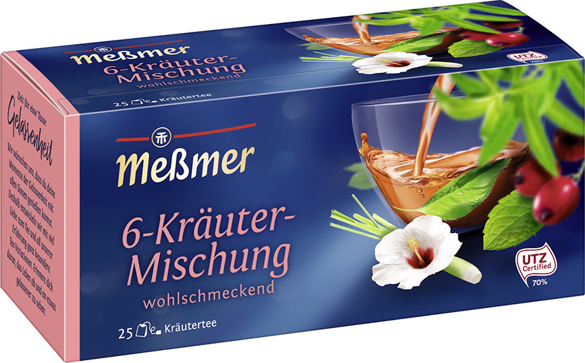Meßmer Tee 6-Kräuter Mischung 25ST 50G Meßmer Tee 6-Kräuter Mischung 25ST 50G