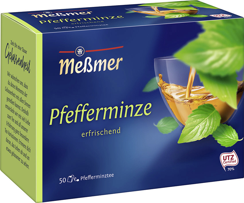 Meßmer Tee Pfefferminze groß 50ST 112,5G Meßmer Tee Pfefferminze groß 50ST 112,5G