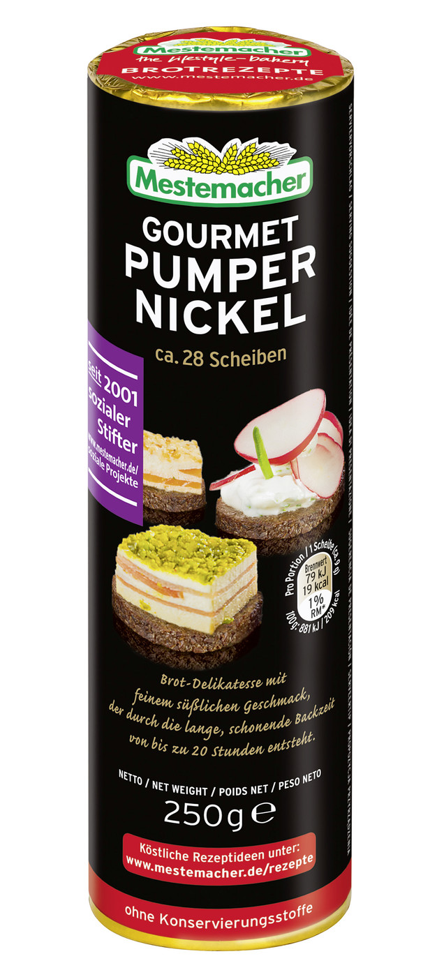 Mestemacher Gourmet Pumper Nickel 250G Mestemacher Gourmet Pumper Nickel 250G