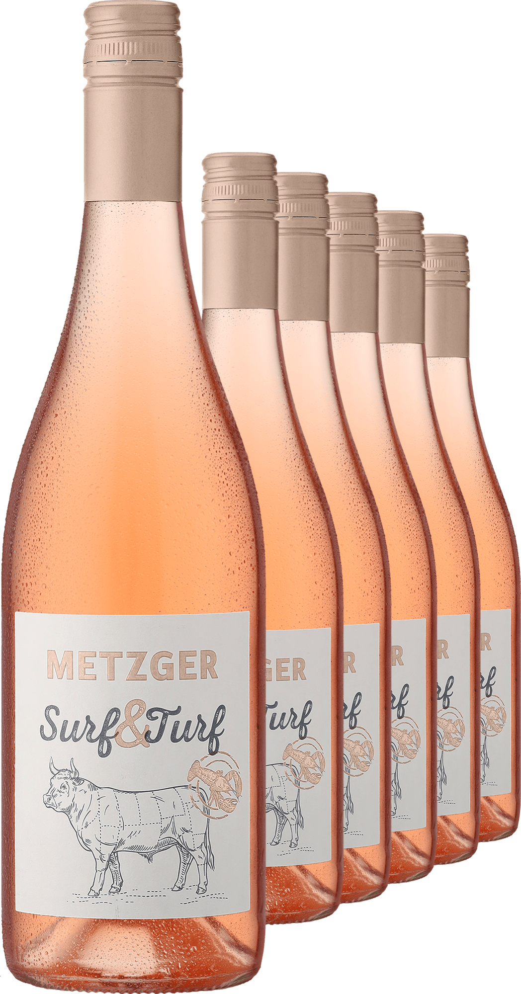 2024 Metzger »Surf'n'Turf« Rosé im 6er-Vorratspaket 2024 Metzger »Surf'n'Turf« Rosé im 6er-Vorratspaket