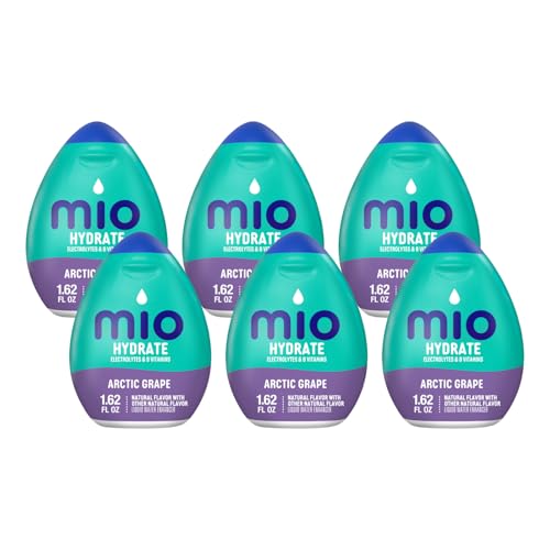 MiO Fit Arctic Grape, 1.62 FLOZ PACK OF 6 BOTTLES by Mio von Mio