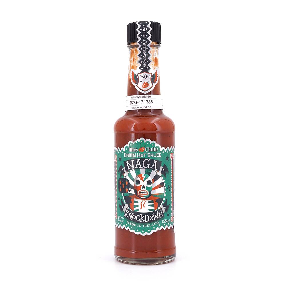 Mic's Chilli Naga Knockdown Damn Hot Sauce extrem 155 g Mic's Chilli Naga Knockdown Damn Hot Sauce extrem 155 g