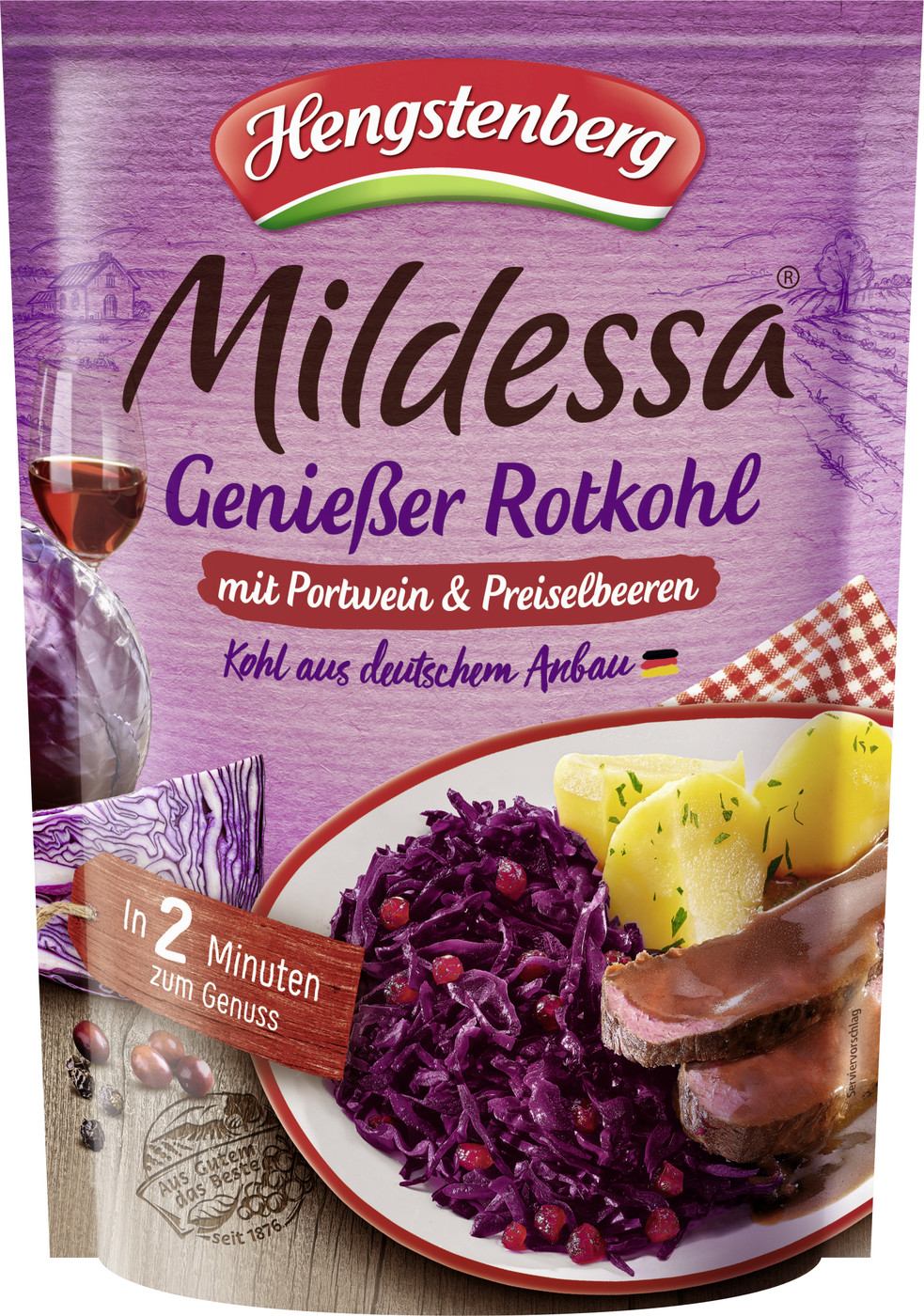 Mildessa Genießer Rotkohl Portwein 400G Mildessa Genießer Rotkohl Portwein 400G