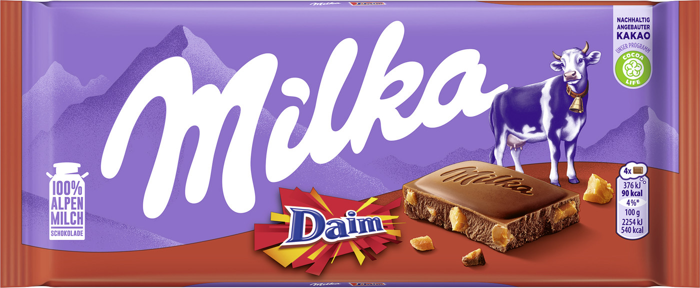 Milka Daim Schokolade 100G Milka Daim Schokolade 100G