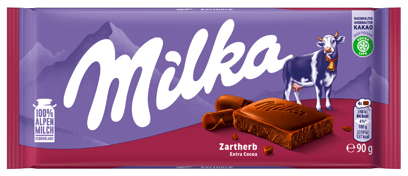 Milka Dunkel Schokoladentafel 90G Milka Dunkel Schokoladentafel 90G