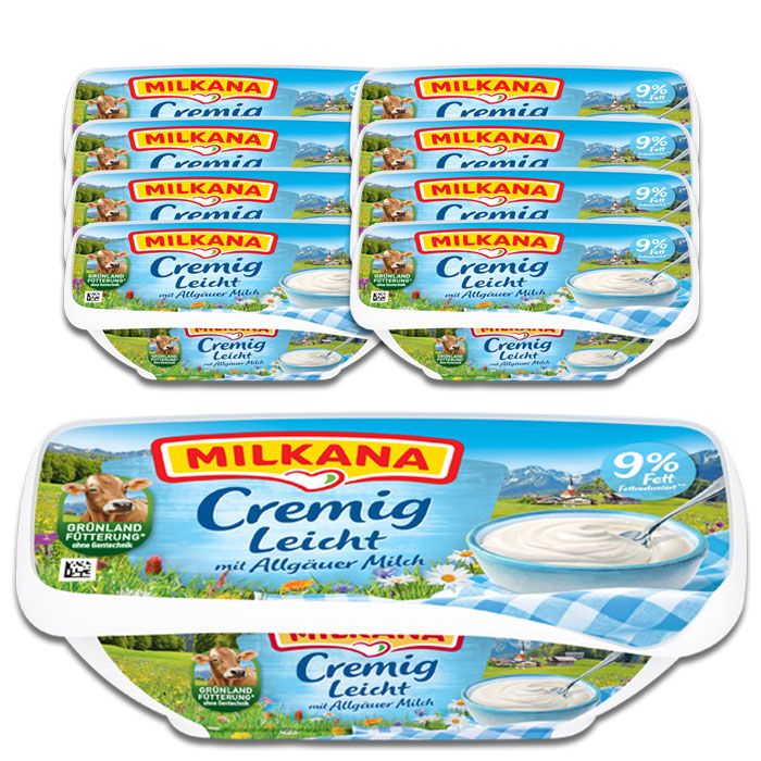 Milkana Frischeschale Cremig Leicht 8x190G Milkana Frischeschale Cremig Leicht 8x190G