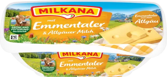 Milkana Frischeschale mit Emmentaler & Allgäuer Milch 190G Milkana Frischeschale mit Emmentaler & Allgäuer Milch 190G