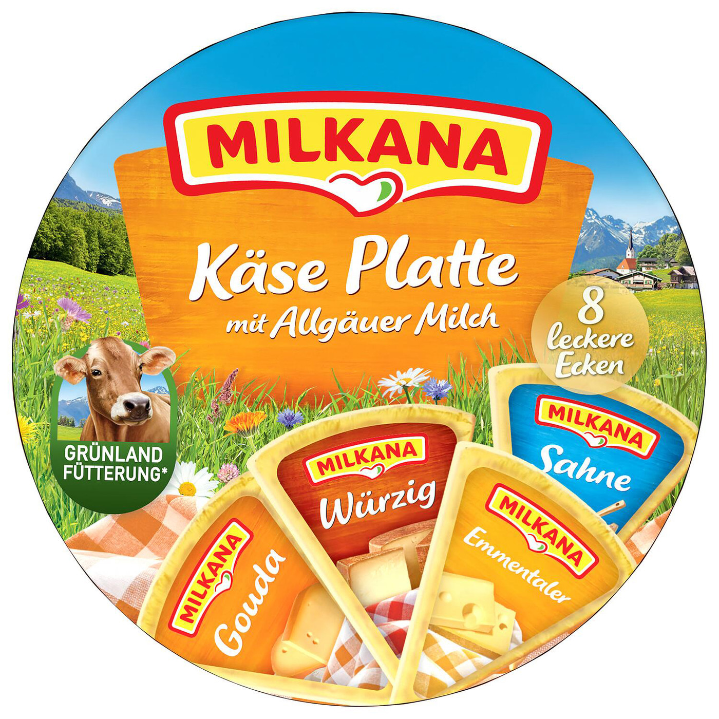 Milkana Käse Platte 190G Milkana Käse Platte 190G