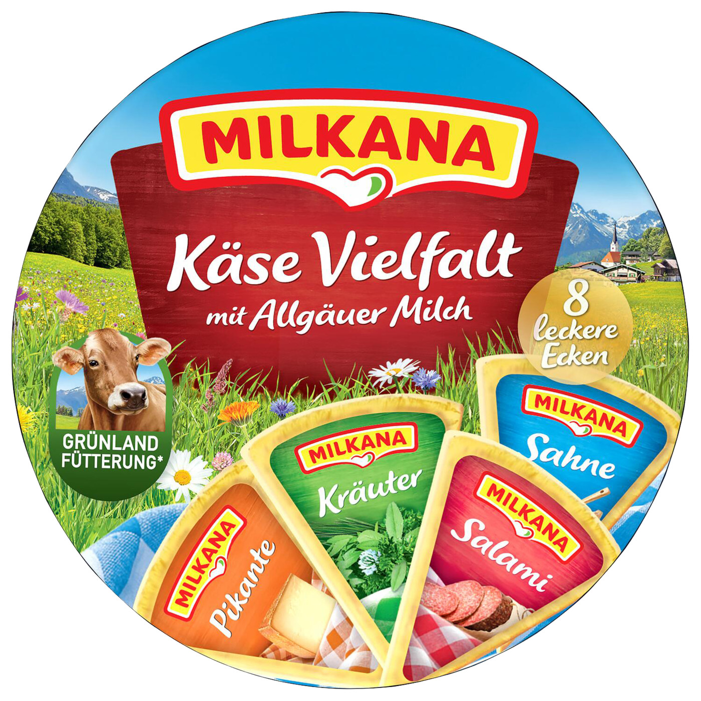 Milkana Käse Vielfalt 8ST 190G Milkana Käse Vielfalt 8ST 190G
