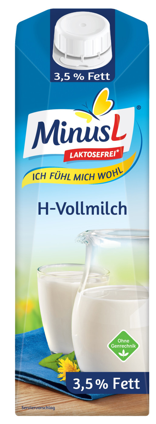 Minus L H-Milch 3,5% laktosefrei 1L
