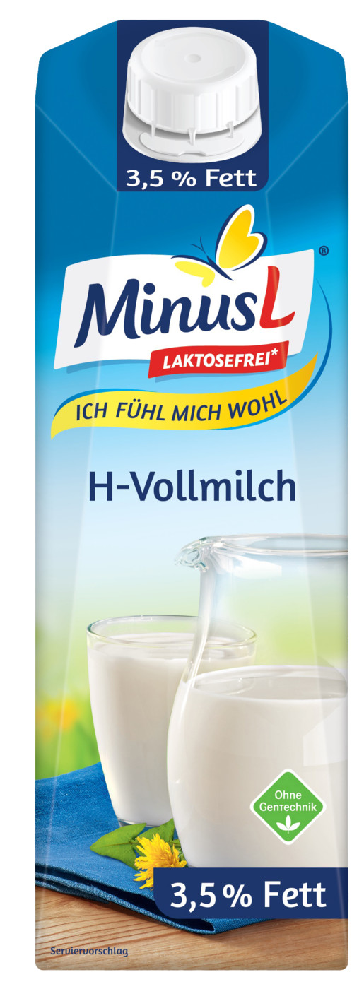 Minus L H-Milch 3,5% laktosefrei 1L Minus L H-Milch 3,5% laktosefrei 1L
