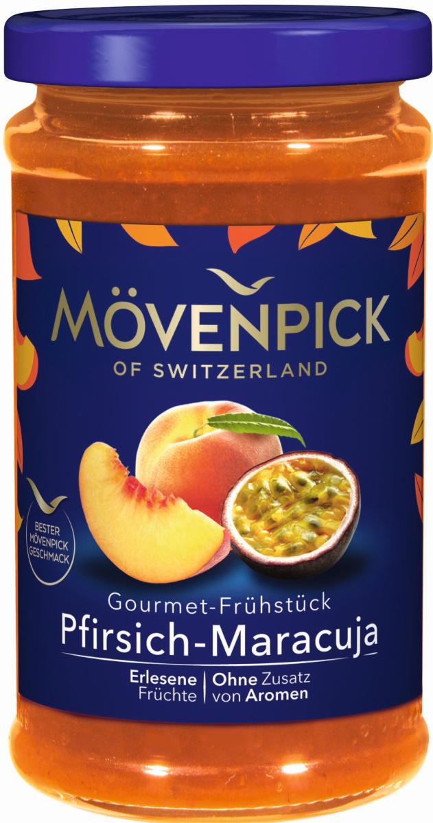 Mövenpick Gourmet-Frühstück Pfirsich-Maracuja 250G Mövenpick Gourmet-Frühstück Pfirsich-Maracuja 250G