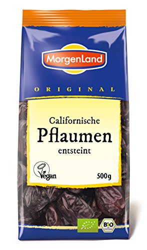 Morgenland Californische Pflaumen ohne Stein 500g Bio Trockenfrüchte, 1er Pack (1 x 500 g) von Morgenland