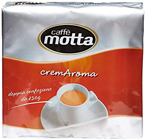 Motta Kaffeemischung Torreatto und gemahlen, 2 x 250 g - 500 g - [5 Stück] von CAFFE' MOTTA