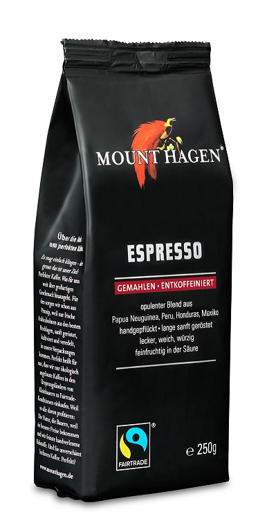 Mount Hagen Espresso gemahlen entkoffeiniert