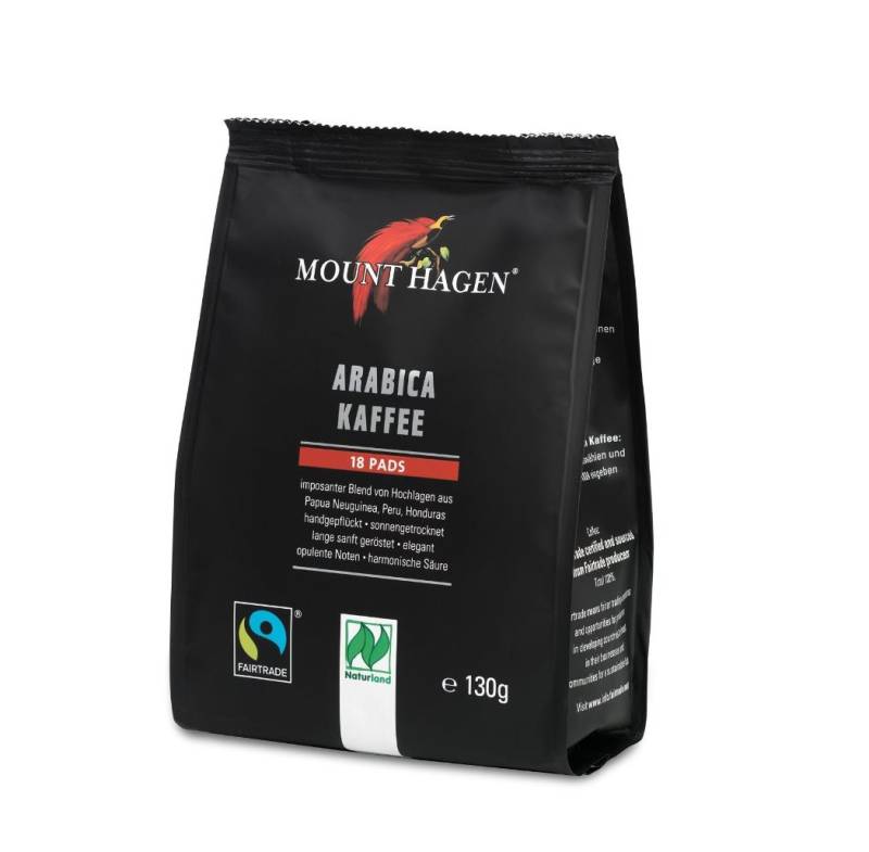 Mount Hagen Fairtrade Röstkaffee Pads