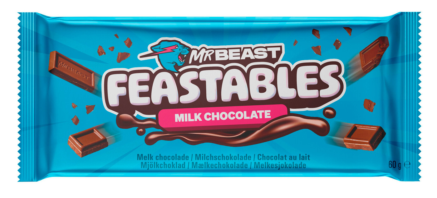Mr Beast Feastables Milk Chocolate 60G Mr Beast Feastables Milk Chocolate 60G