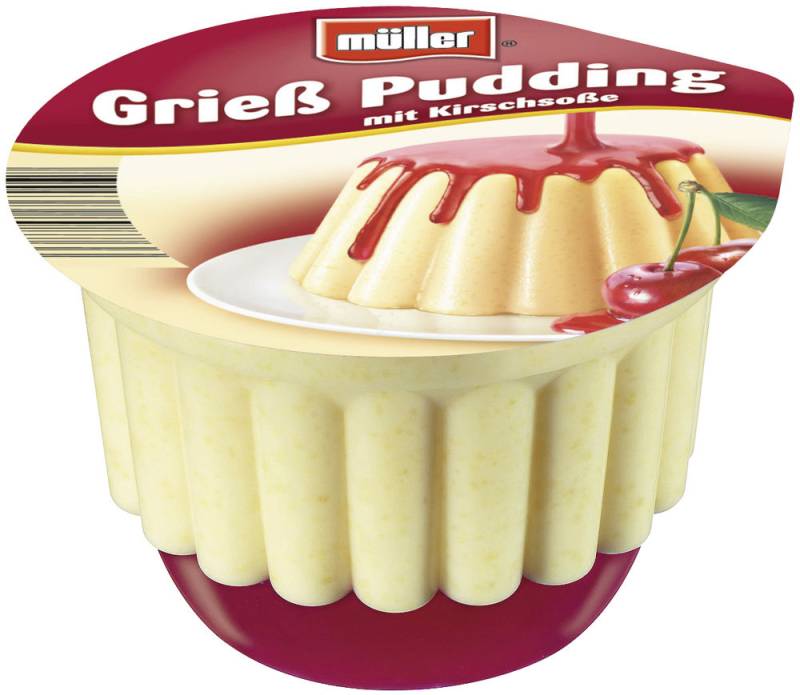 Müller Grieß Pudding mit Kirschsoße 450G  MHD 19.05.2025