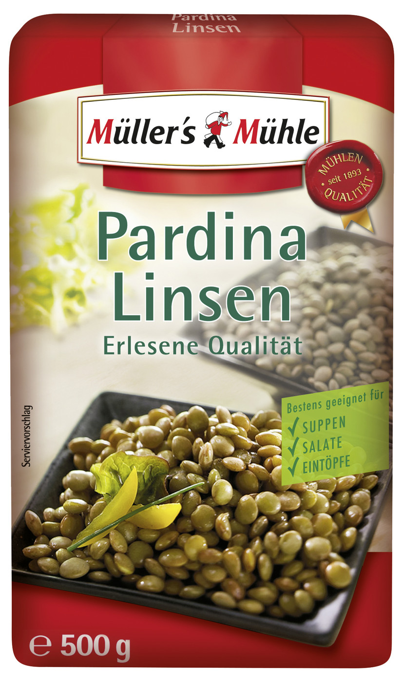 Müller's Mühle Pardina Linsen 500G Müller's Mühle Pardina Linsen 500G