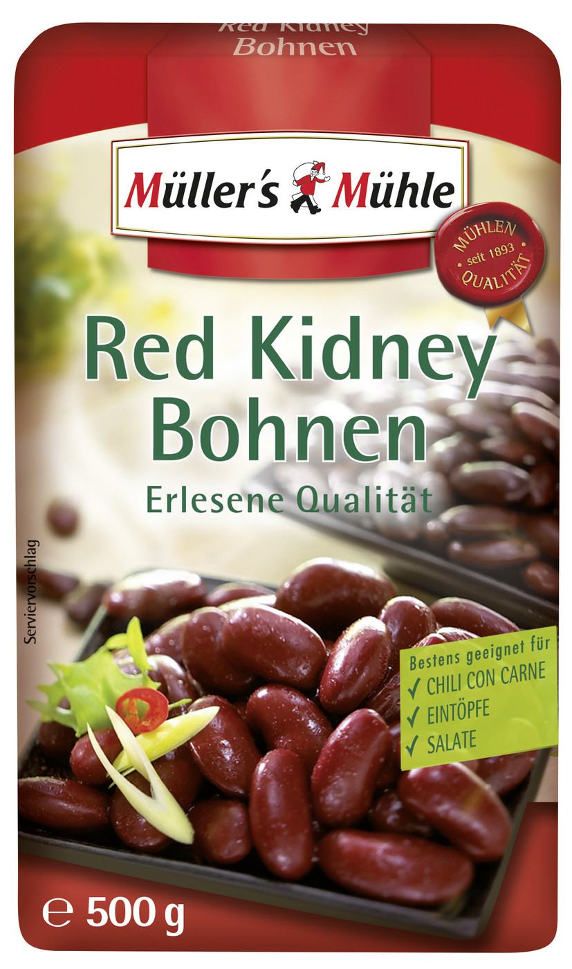 Müller's Mühle Red Kidney Bohnen 500G Müller's Mühle Red Kidney Bohnen 500G