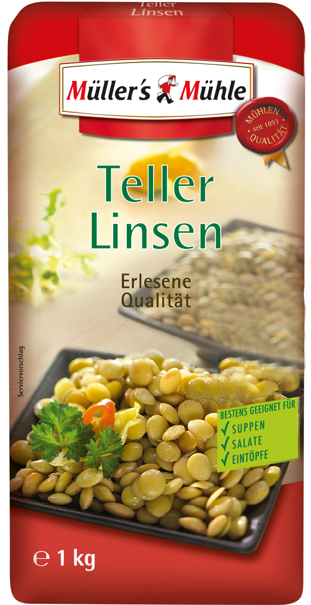 Müller's Mühle Teller-Linsen 1KG Müller's Mühle Teller-Linsen 1KG