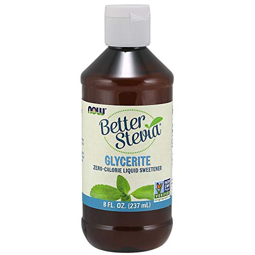 NOW Foods Stevia Glycerite Liquid Extract, 8 Ounce Bottle