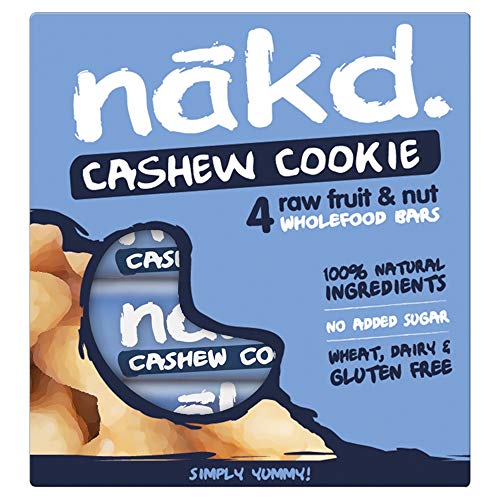 Nakd Cashew Cookie Raw Fruit & Nut Wholefood Bar, 4 x 35 g Nakd Cashew Cookie Raw Fruit & Nut Wholefood Bar, 4 x 35 g von Nakd