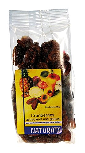 Naturata Bio Cranberries, getrocknet und gesüßt (5 x 100 gr) von Naturata