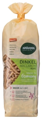 Naturata Bio Maccaroni kurz Dinkel hell (12 x 500 gr) von Naturata