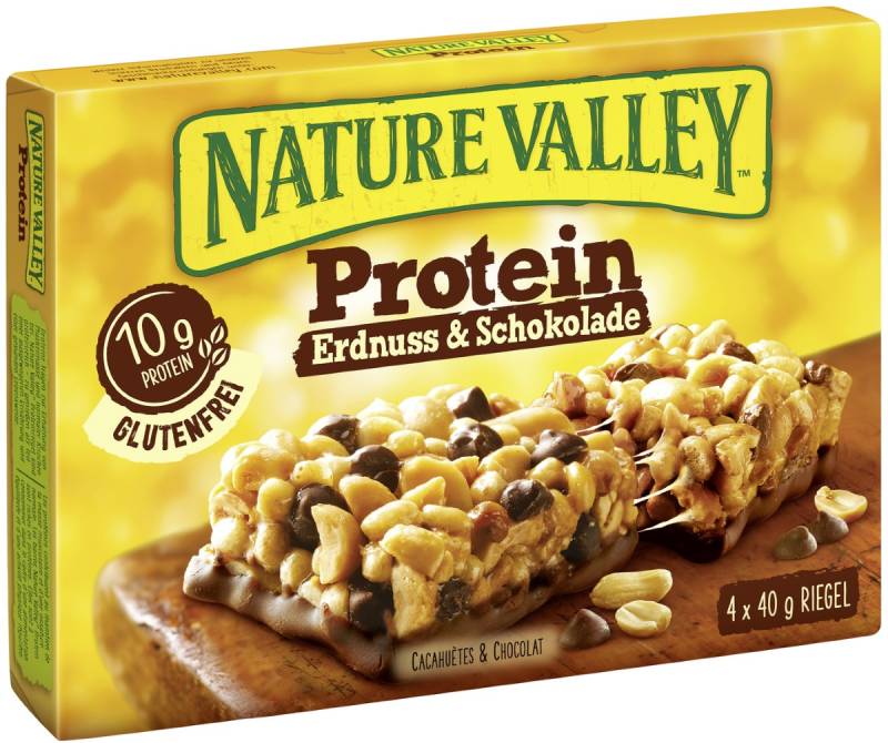 Nature Valley Protein Erdnuss & Schokolade Riegel 4ST 160G