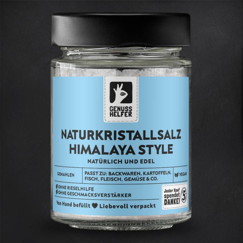 Naturkristallsalz Himalaya-Style, gemahlen von Bremer Gewürzhandel